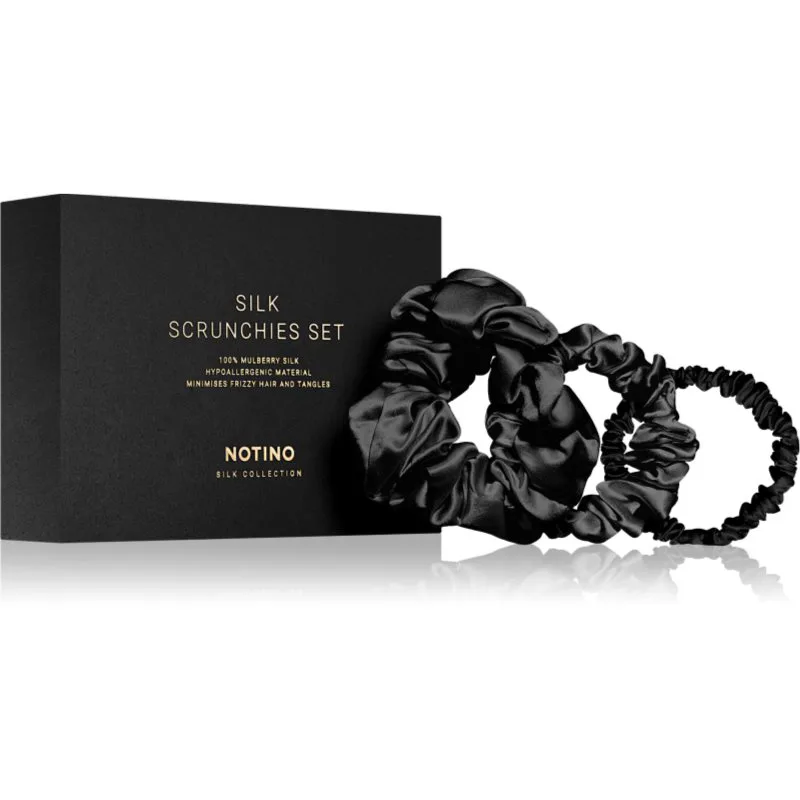 Notino Silk Collection Scrunchie Set σετ μεταξωτά λαστιχάκια για τα μαλλιά απόχρωση