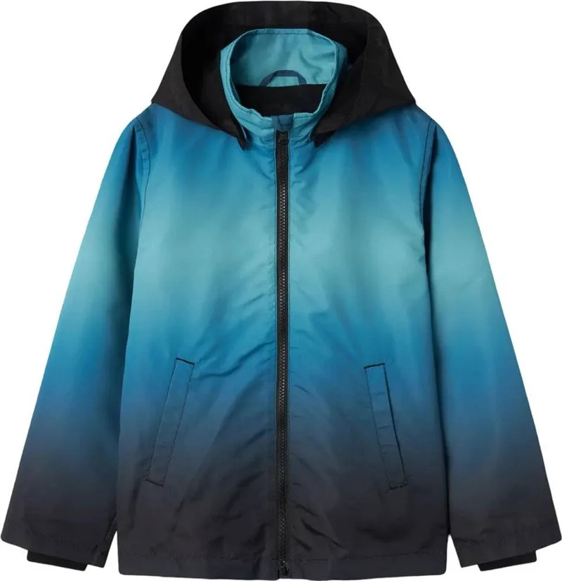 ΜΠΟΥΦΑΝ NAME IT 13238163 NKMMAX LI JACKET AOP ΜΠΛΕ/ΜΑΥΡΟ (134 CM)-(9 ΕΤΩΝ)