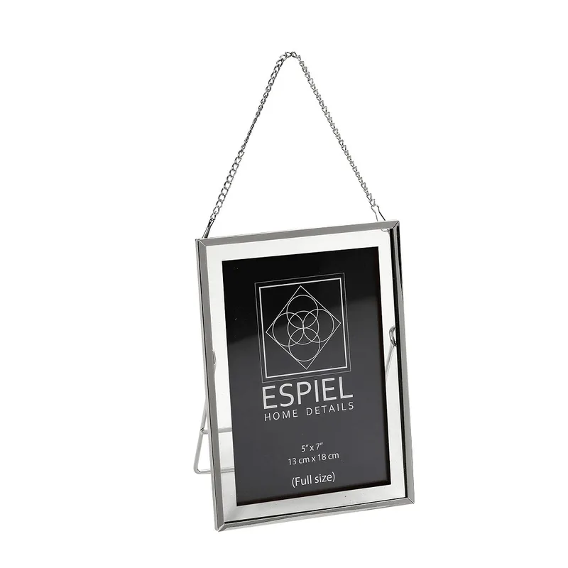 Κορνίζα Μεταλλική Ασημί ESPIEL 20x25εκ. FAM720 (Υλικό: Μεταλλικό, Χρώμα: Ασημί ) - ESPIEL - FAM720