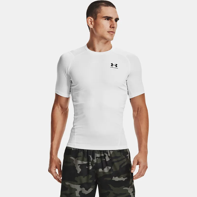 UNDER ARMOUR HEATGEAR ARMOUR COMPRESSION T-SHIRT ΑΣΠΡΟ