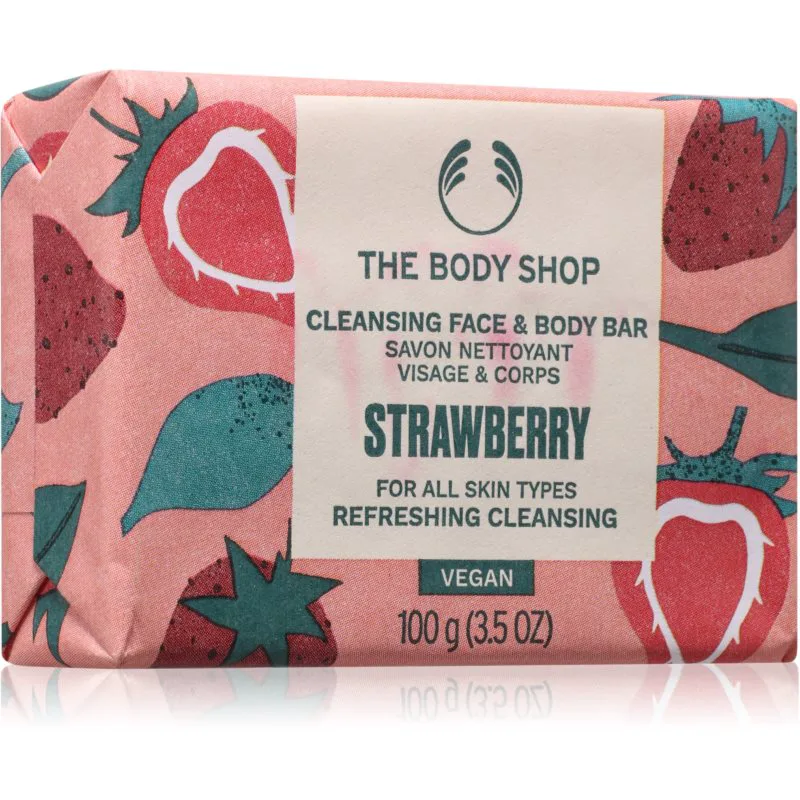 The Body Shop Strawberry Soap φυσικό στερεό σαπούνι 100 γρ