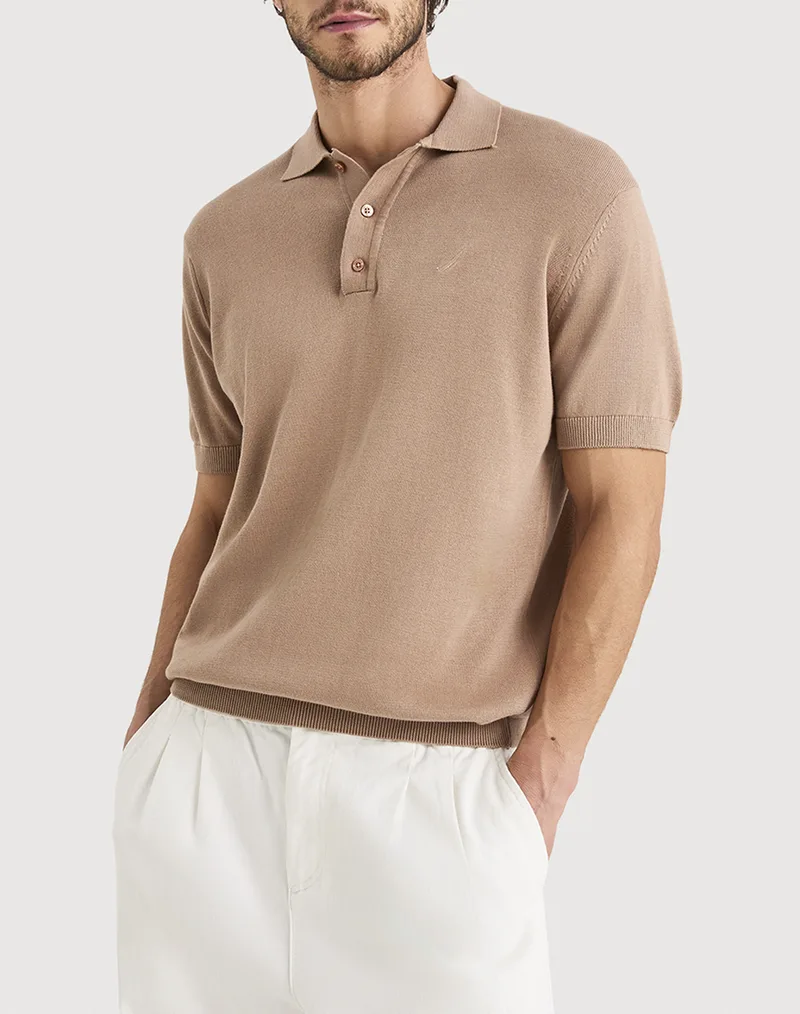 NAUTICA ΜΠΛΟΥΖΑ ΠΟΛΟ ΚΜ Olas SS Polo 3NCN1V03968-225 SandyBrown