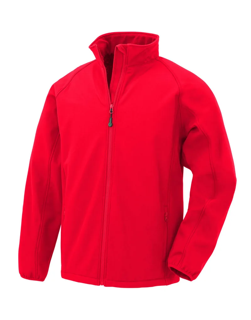 Men s Recycled 2-Layer Printable Softshell Jacket Result Recycled R901M Red