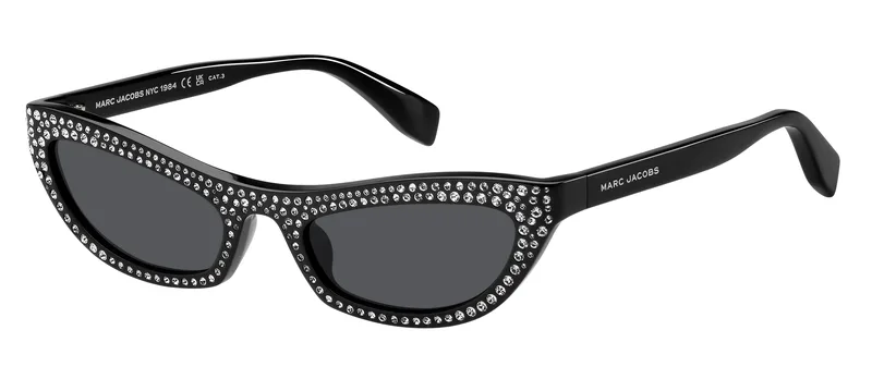Sunglasses The Marc Jacobs Women MARC797S 54/20/135 mm - Black Acetate, Grey Lenses (Category 3, UV400)