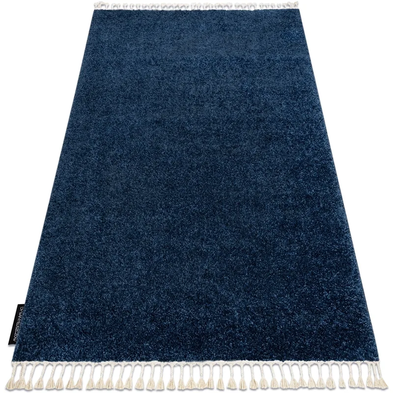 Χαλιά Rugsx Χαλί BERBER 9000 ναυτικό Φράντζα 80x150 cm