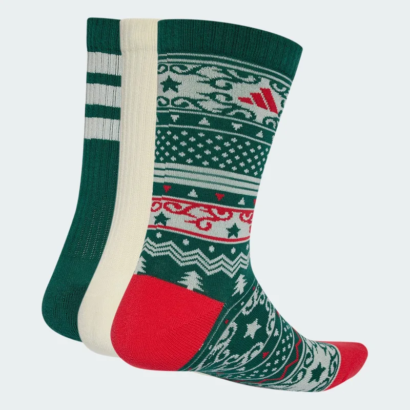 adidas sportswear Christmas Graphic Crew Sock 3Pr (9000279634_95040)