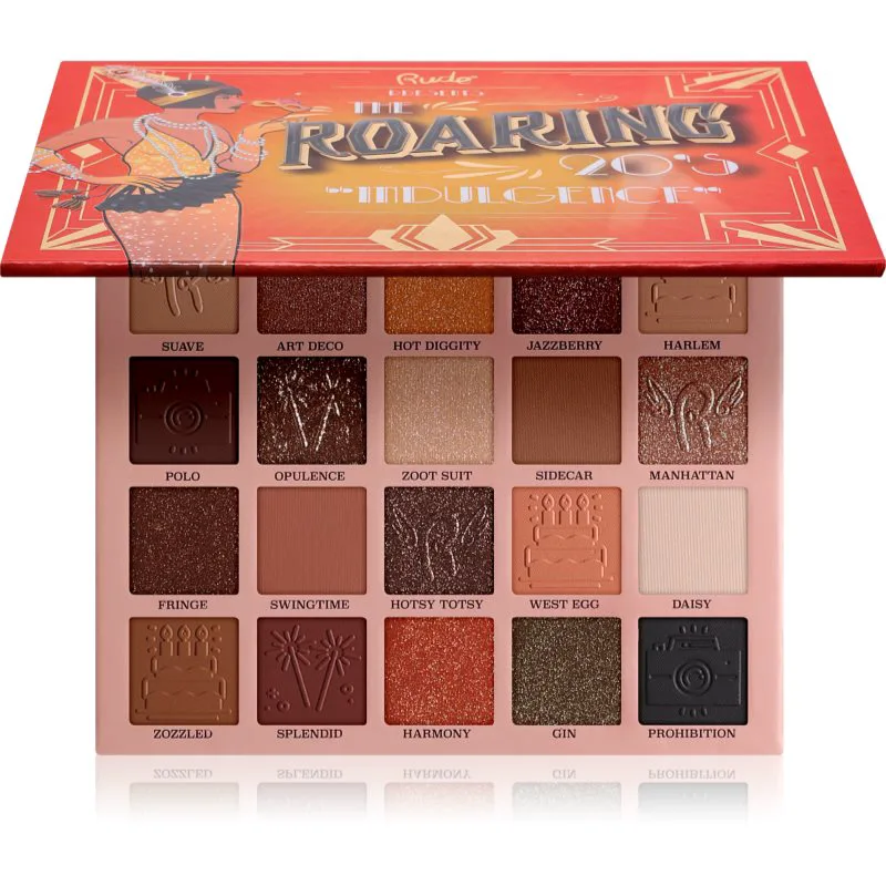 Rude Cosmetics The Roaring 20's Παλέτα σκιών για τα μάτια απόχρωση Indulgence 24 γρ