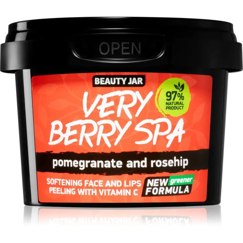 Beauty Jar Very Berry Spa απαλυντική απολέπιση ζάχαρης για το πρόσωπο 120 γρ