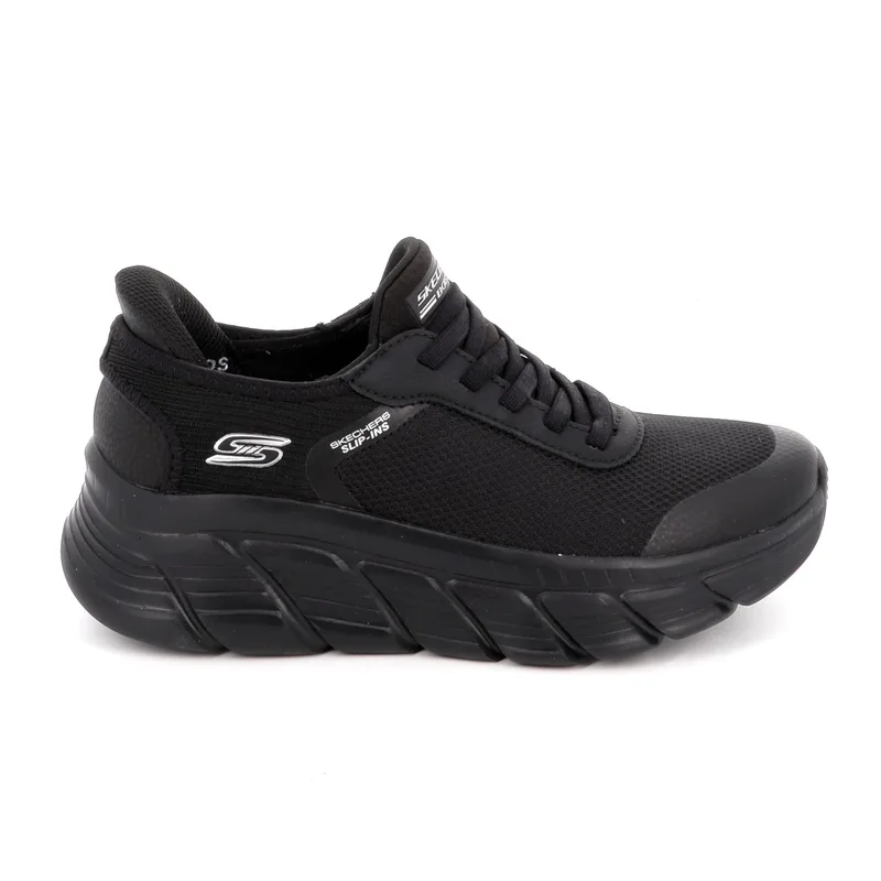 Γυναικείο Αθλητικό Παπούτσι Skechers Bobs B Flex Hi-Linear Force Χρώματος Μαύρο 117391-BBK