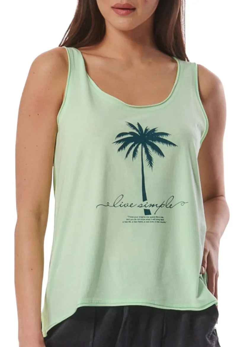 Μπλούζα Αμάνικη Body Action Regular Fit Beach 041424-07A Γυναικείο
