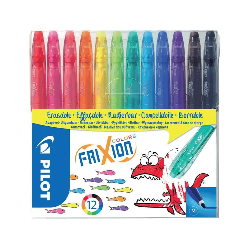 Μαρκαδόροι Pilot Frixion Colors που Σβήνουν Σετ 12 Τεμαχίων SW-FC-S12