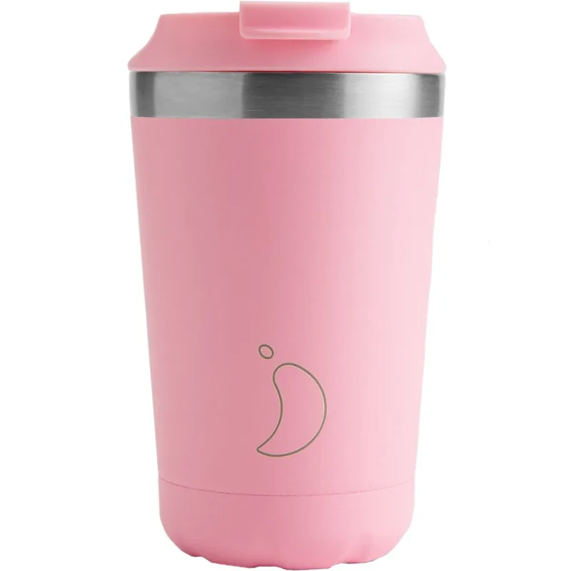 Chilly's Coffee Cup Ανοξείδωτη Κούπα με Καπάκι για Ροφήματα 340ml - Pastel Ροζ
