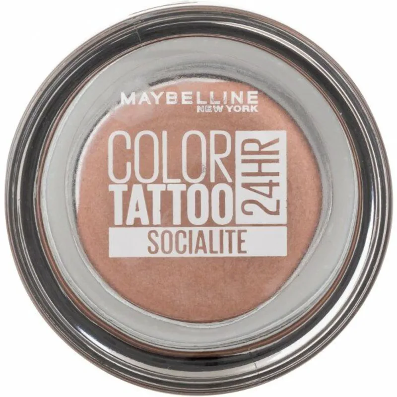 Maybelline Eyeshadow 24H Color Tattoo Κρεμώδης Σκιά Ματιών που Διαρκεί έως & 24 Ώρες 4ml - 125 Socialite