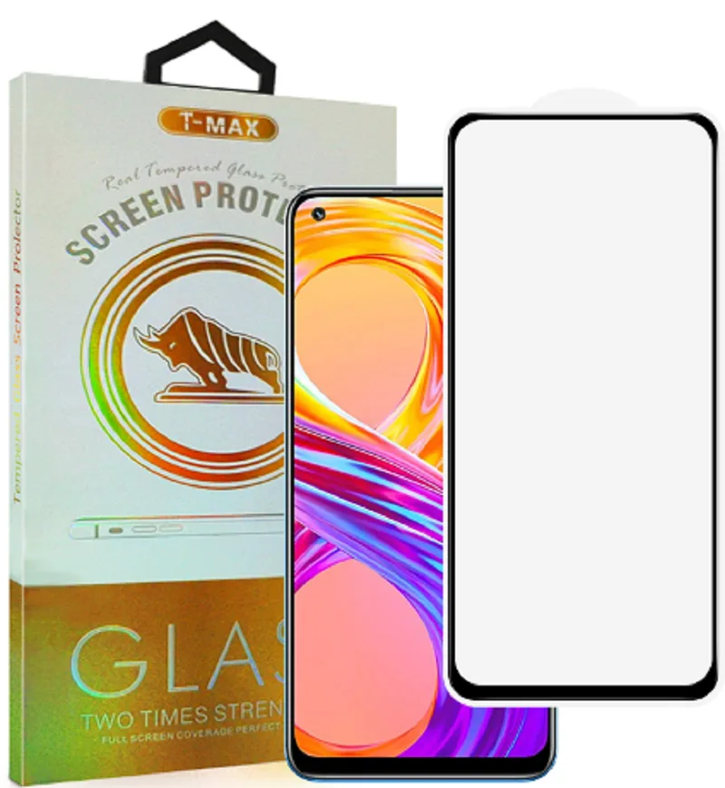 T-Max Premium 3D Tempered Glass Full Glue Fluid Despensing - Αντιχαρακτικό Γυαλί Οθόνης Realme 8 Pro - Black (5206015066481)