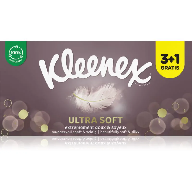 Kleenex Ultra Soft Box χαρτομάντηλα 4x64 τμχ