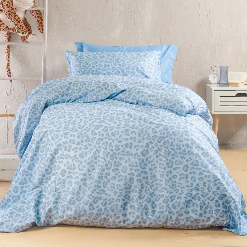 Παπλωματοθήκη Μονή (Σετ 160x250) Rythmos Nova Nala Blue