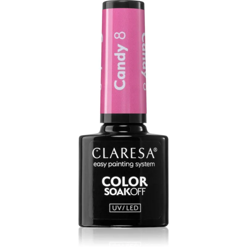 Claresa SoakOff UV/LED Color Candy τζελ βερνίκι νυχιών απόχρωση 8 5 γρ