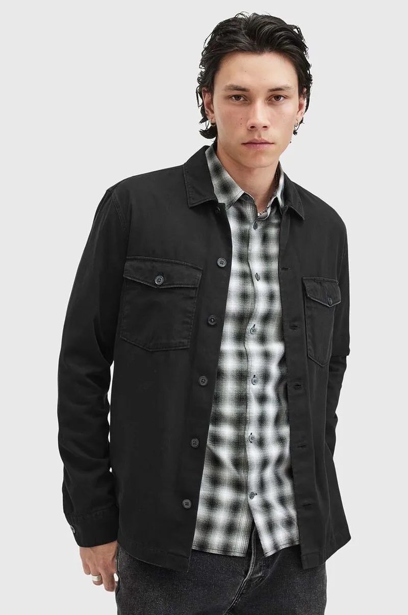 Βαμβακερό πουκάμισο AllSaints SPOTTER LS SHIRT