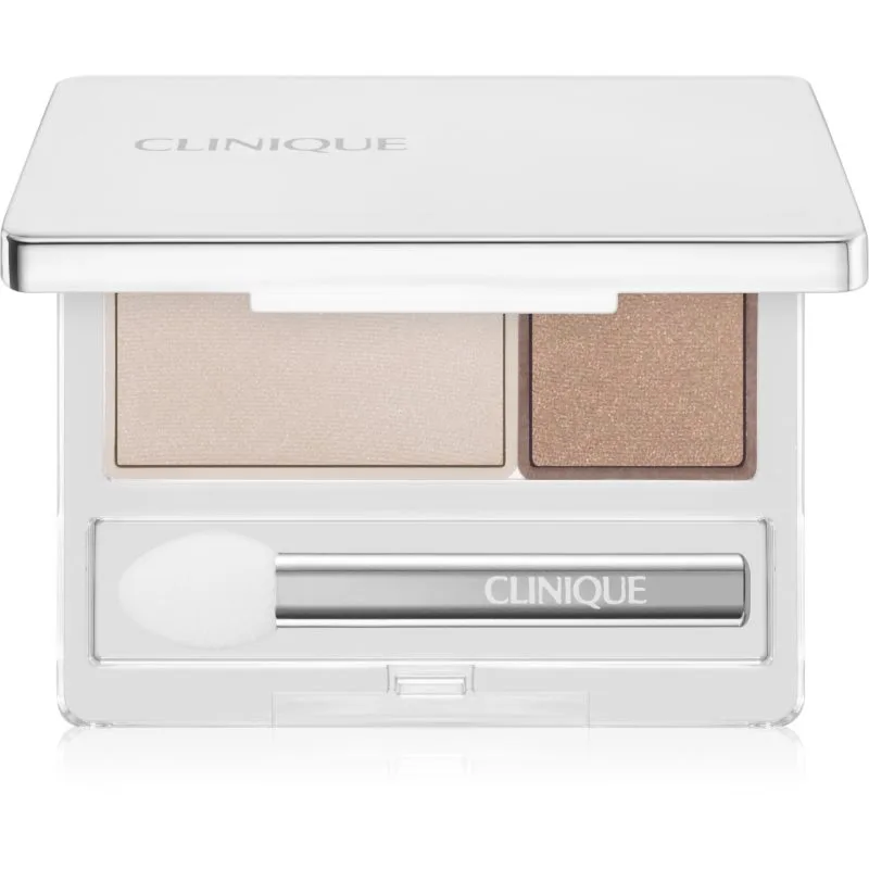 Clinique All About Shadow™ Duo διπλές σκιές ματιών απόχρωση Ivory Bisque/Bronze Satin - Shimmer 1.7 γρ