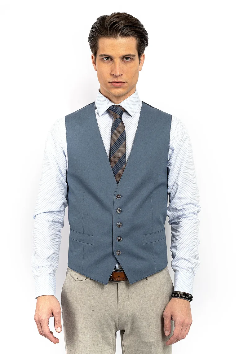 Fragosto Γιλέκο της σειράς Vest - 2116-037 Stoneblue