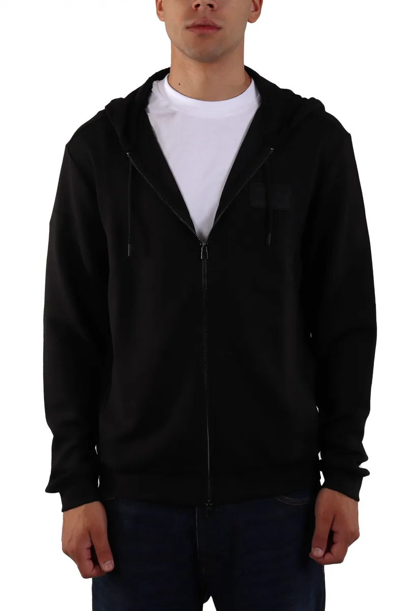 ARMANI 7 ΦΟΥΤΕΡ ZIPHOOD LOGO ΜΑΥΡΟ