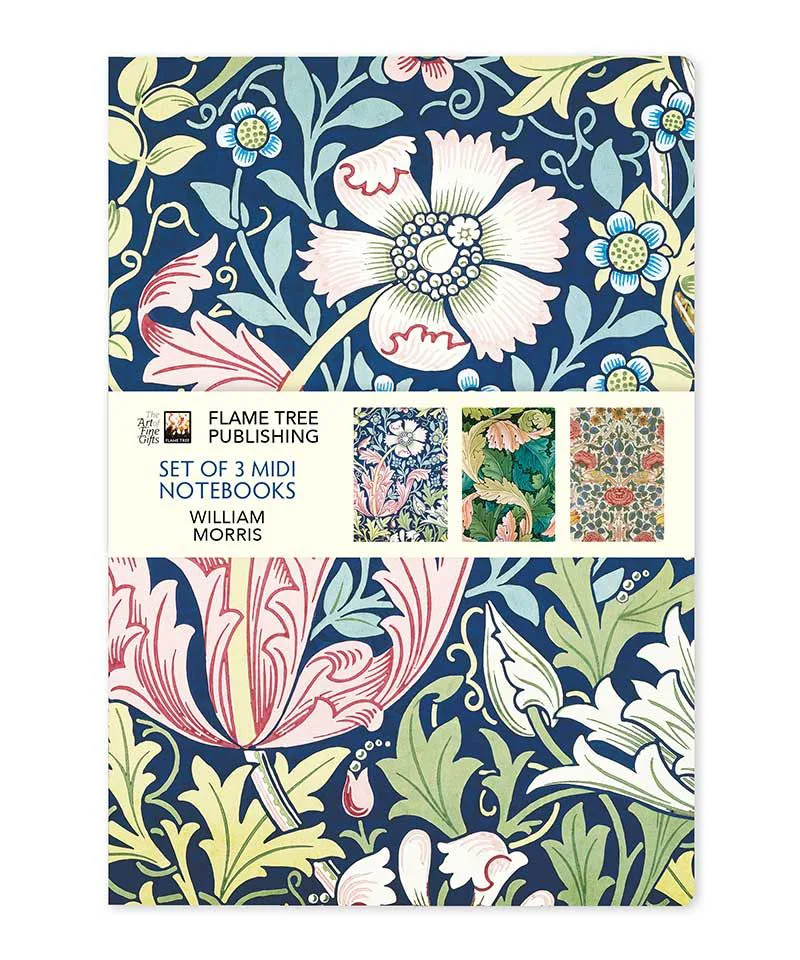 Σημειωματάριο Β6 William Morris - Set of 3 Midi Notebooks