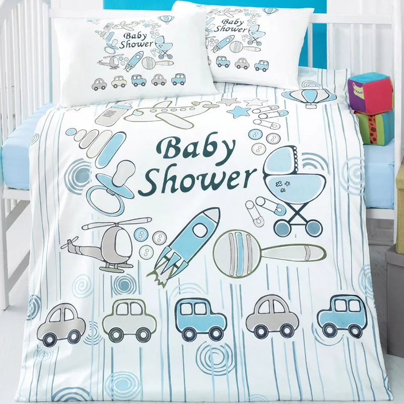Σεντόνια Κούνιας Σετ Beauty Home 5607 Blue 100x150