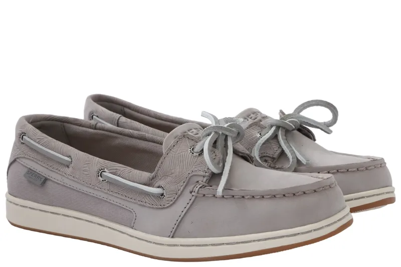Μοκασίνια Sperry Starfish 1-Eye Emboss Palm Pr STS88614-GREY Γυναικείο