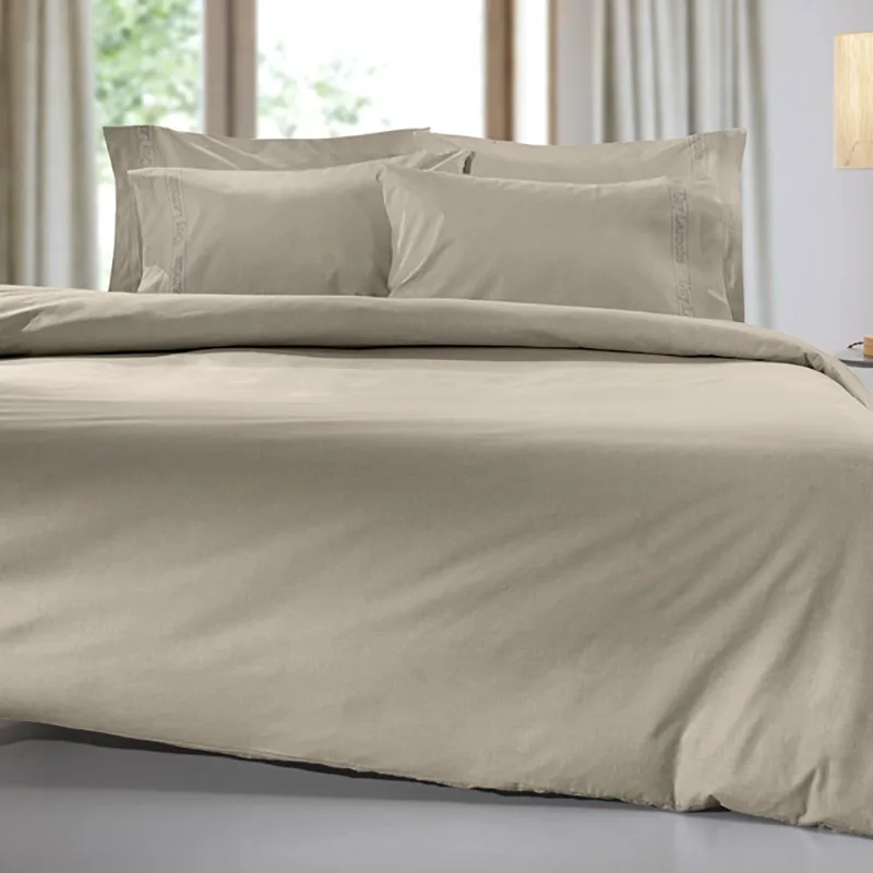 Σεντόνι Μεμονωμένο Υπέρδιπλο 160X200+32 Guy Laroche Color Plus Taupe Με Λάστιχο (160x200+32)