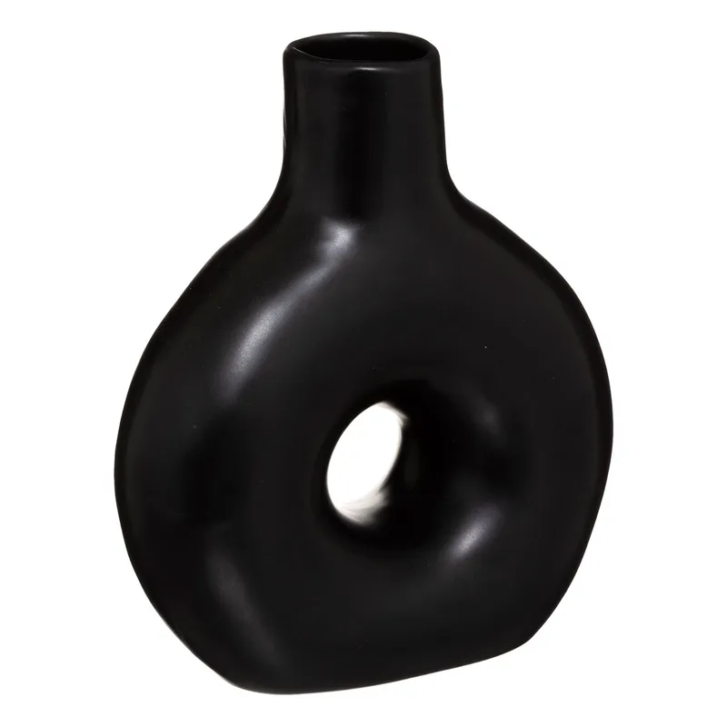 Διακοσμητικό Βάζο (17x21) A-S Circle Black 185411