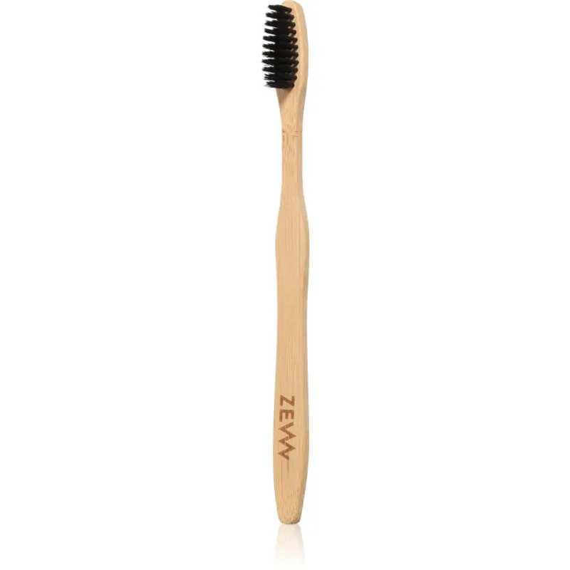 Zew For Men Toothbrush μπαμπού οδοντόβουρτσα με ενεργό άνθρακα 1 τμχ