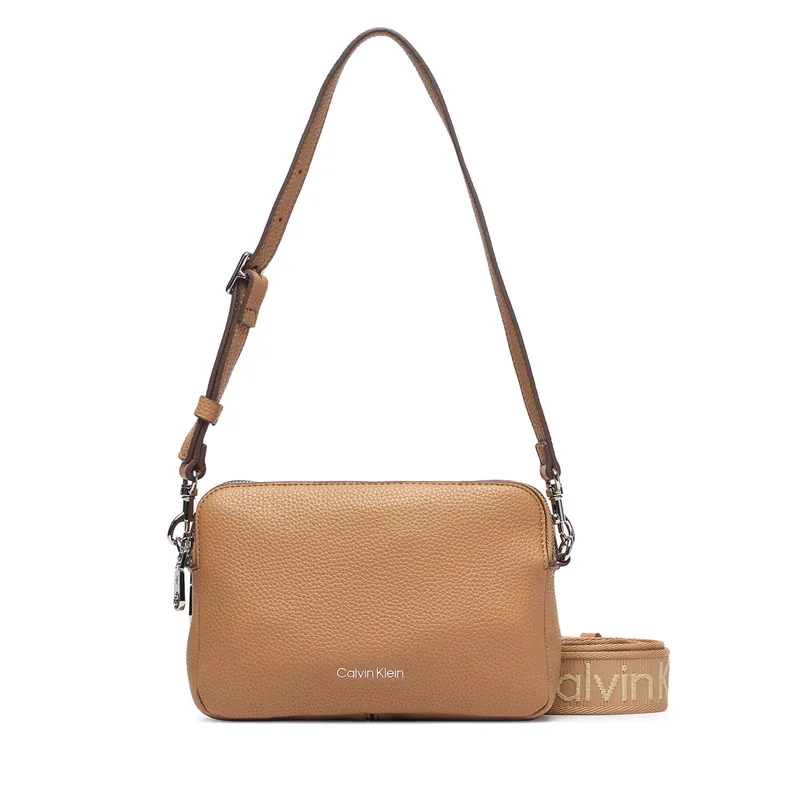 Τσάντα Calvin Klein Webbing 2X Strap Camera Bag LV04F3656G Μπεζ