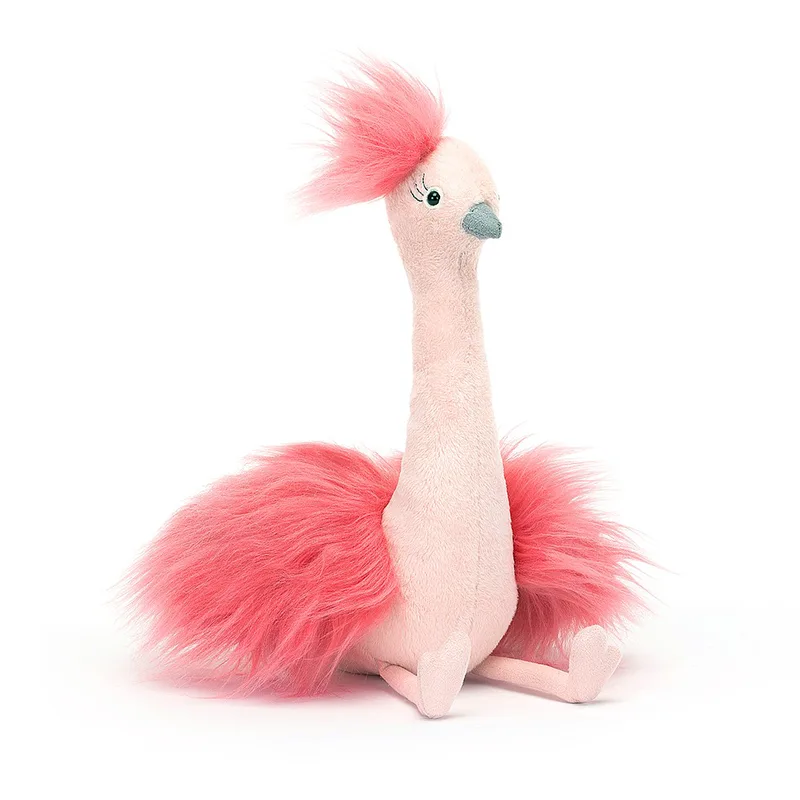 FOU3O Λούτρινο Jellycat Fou Fou Ostrich 20x14cm