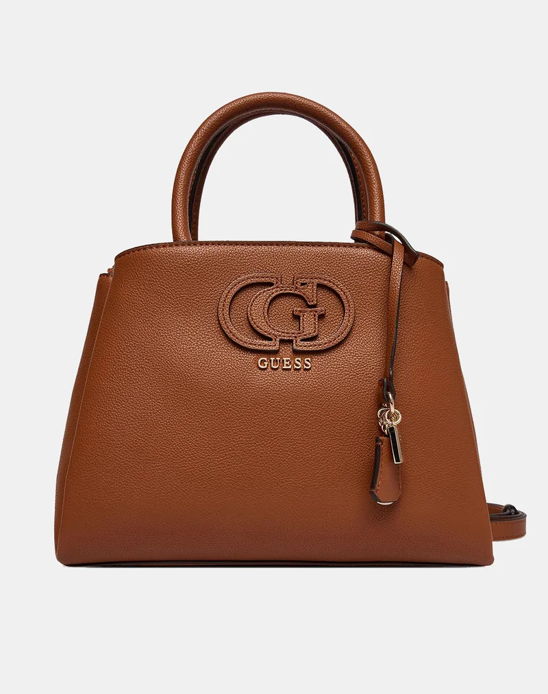 GUESS ISOLA 3 COMP SATCHEL ΤΣΑΝΤΑ ΓΥΝΑΙΚΕΙΟ HWBG9905060-COG Cappuccino