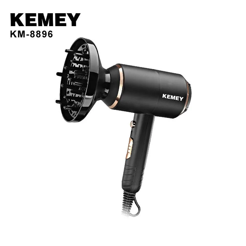 Πιστολάκι Μαλλιών με Φυσούνα 4000W Kemei Ionic KM-8896 Μαύρο