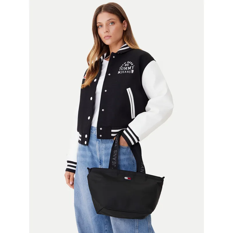 Τσάντα Tommy Jeans Tjw Ess Daily Mini Tote AW0AW17890 Μαύρο
