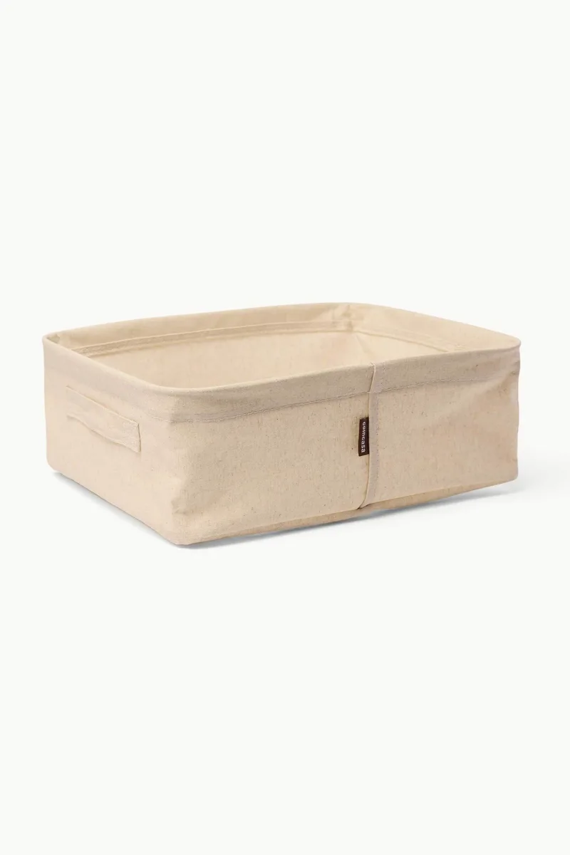 Coincasa υφασμάτινο κουτί αποθήκευσης 36 x 28 x 13 cm - 006813903 Μπεζ