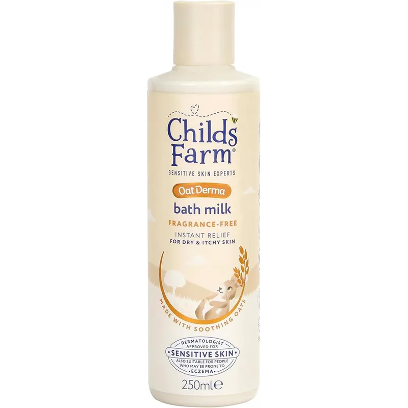 Childs Farm OatDerma Bath Milk Βρεφικό Καταπραϋντικό Γαλάκτωμα Σώματος με Εκχύλισμα Βρώμης Χωρίς Άρωμα για Ξηρό & Ευαίσθητο Δέρμα Κατάλληλο από τη Γέννηση 250ml