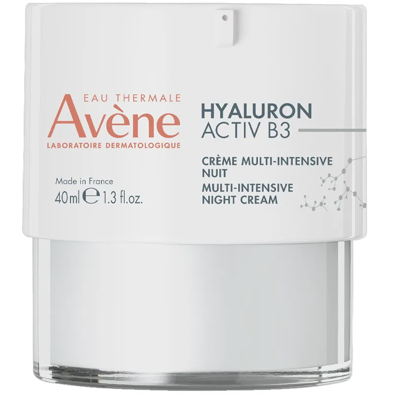 Avene Hyaluron Activ B3 Multi-Intense Night Cream Εντατική Αντιγηραντική Κρέμα Νυκτός με Υαλουρονικό Οξύ για Ολοκληρωμένη Επανόρθωση 40ml