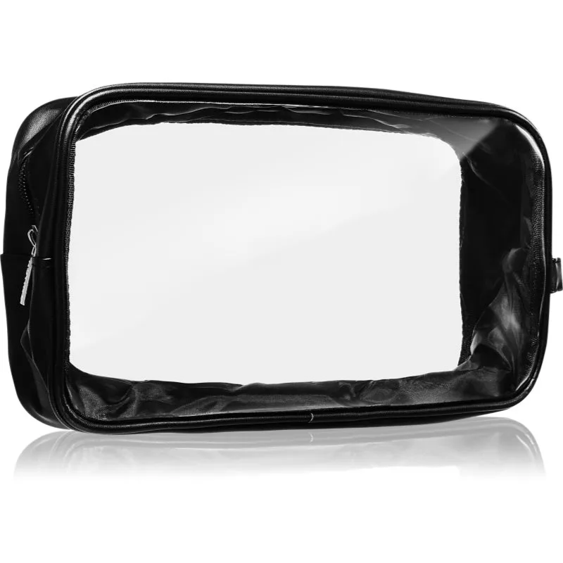 Notino Travel Collection Large Clear Organizer διαφανές νεσεσέρ καλλυντικών L Black 26x14x8,5 cm 1 τμχ