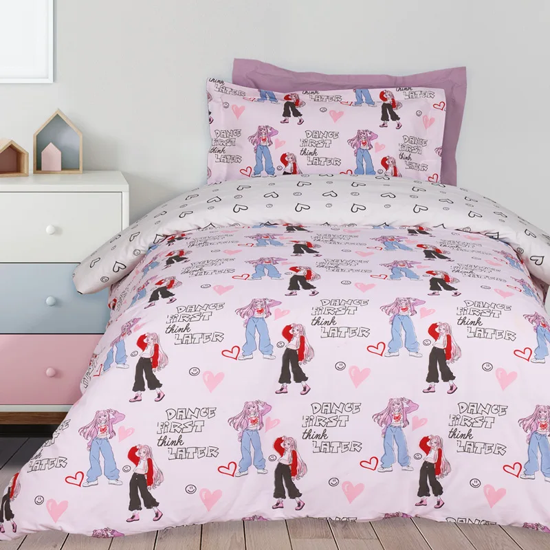 Σεντόνια Μονά Σετ Das Home Kids 4940 Ροζ