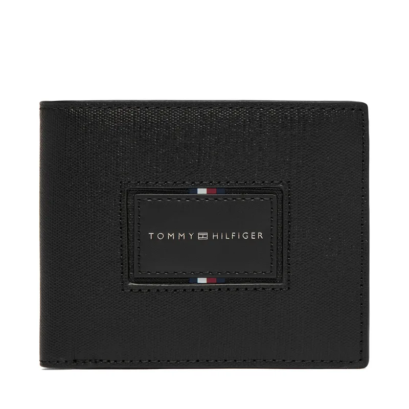 Πορτοφόλι Tommy Hilfiger Th Foundation Cc And Coin AM0AM14506 Μαύρο