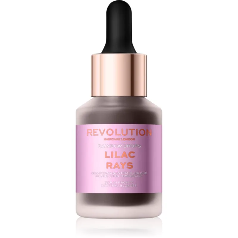 Revolution Haircare Rainbow Drops βαφή για τα μαλλιά με χρώμα απόχρωση Lilac Rays 30 ml