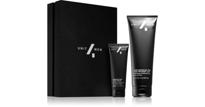 Unit4Men Citrus and moss set for una hydrated skin