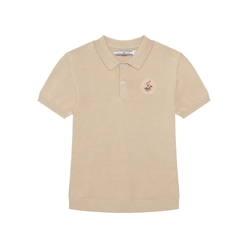 Beverly Hills Polo Club Polo 76B5W0031 Μπεζ Regular Fit