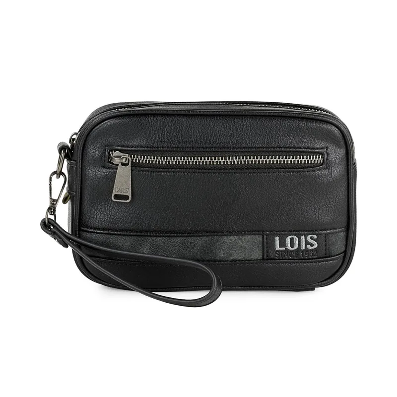 Τσαντάκι - Πορτοφόλι χειρός Lois Μαύρο 310285-01 21 x 14 x 5 cm