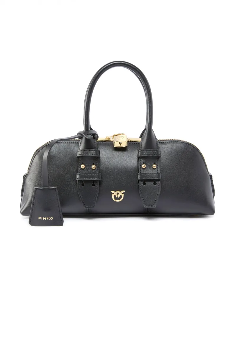 PINKO ΤΣΑΝΤΑ BOWLING BAG BAGUETTE ΜΑΥΡΗ