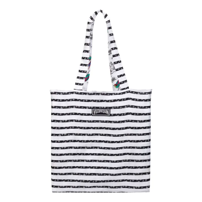 UNISEX REVERSIBLE ΛΙΝΗ ΤΣΑΝΤΑ ΠΑΡΑΛΙΑΣ BBTA1239 ΛΕΥΚΟ