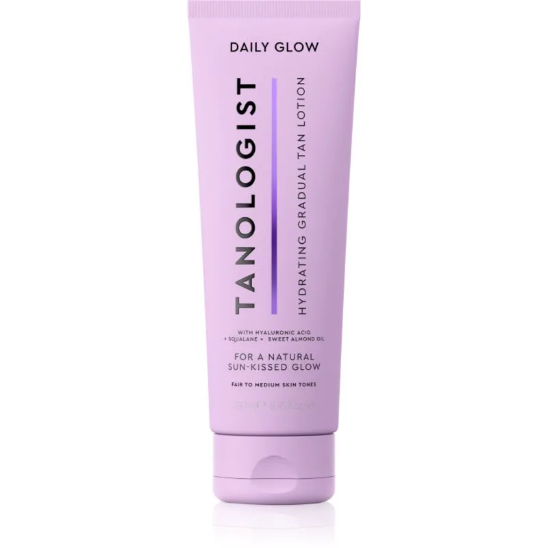 TANOLOGIST Daily Glow ενυδατικό γαλάκτωμα σώματος για σταδιακό μαύρισμα απόχρωση Light To Medium 250 ml