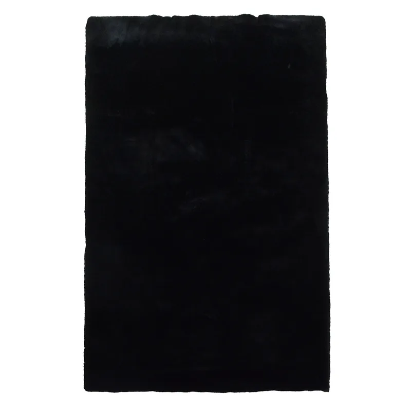 Χαλί Γούνινο (100x160) New Plan Puffy FC9 Black